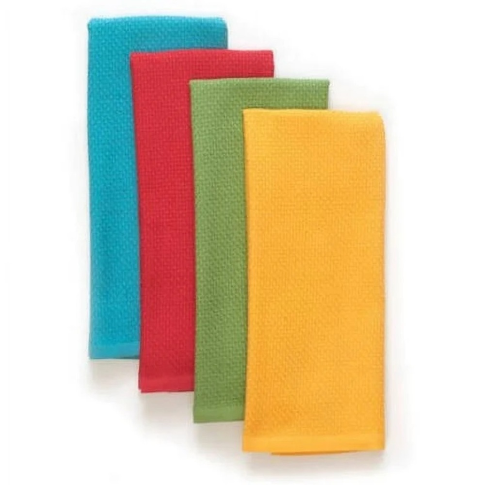 🌺 Last Set 🌺 New Pioneer Woman Honeycomb Kitchen Towel Set, Multicolor, 4 Piece - Picture 5 of 8